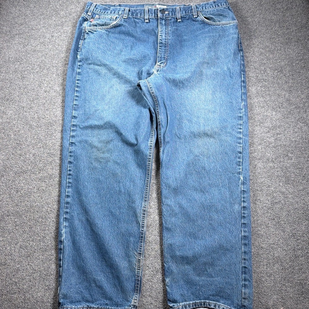 Carhartt FR Relaxed Fit Jeans Mens 42x31 Blue Flame Resistant Denim FRB100-DNM